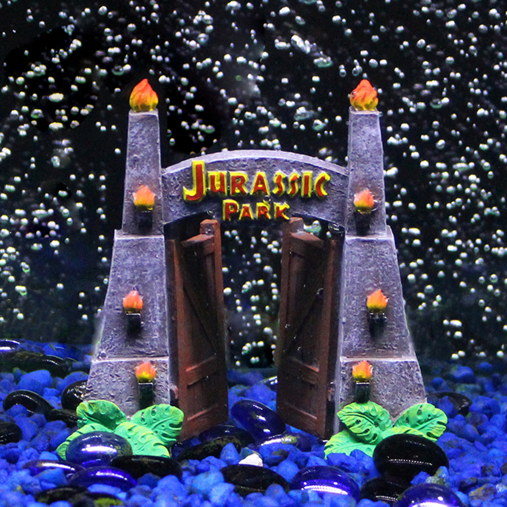 Penn-Plax Jurassic Park Gates Ornament