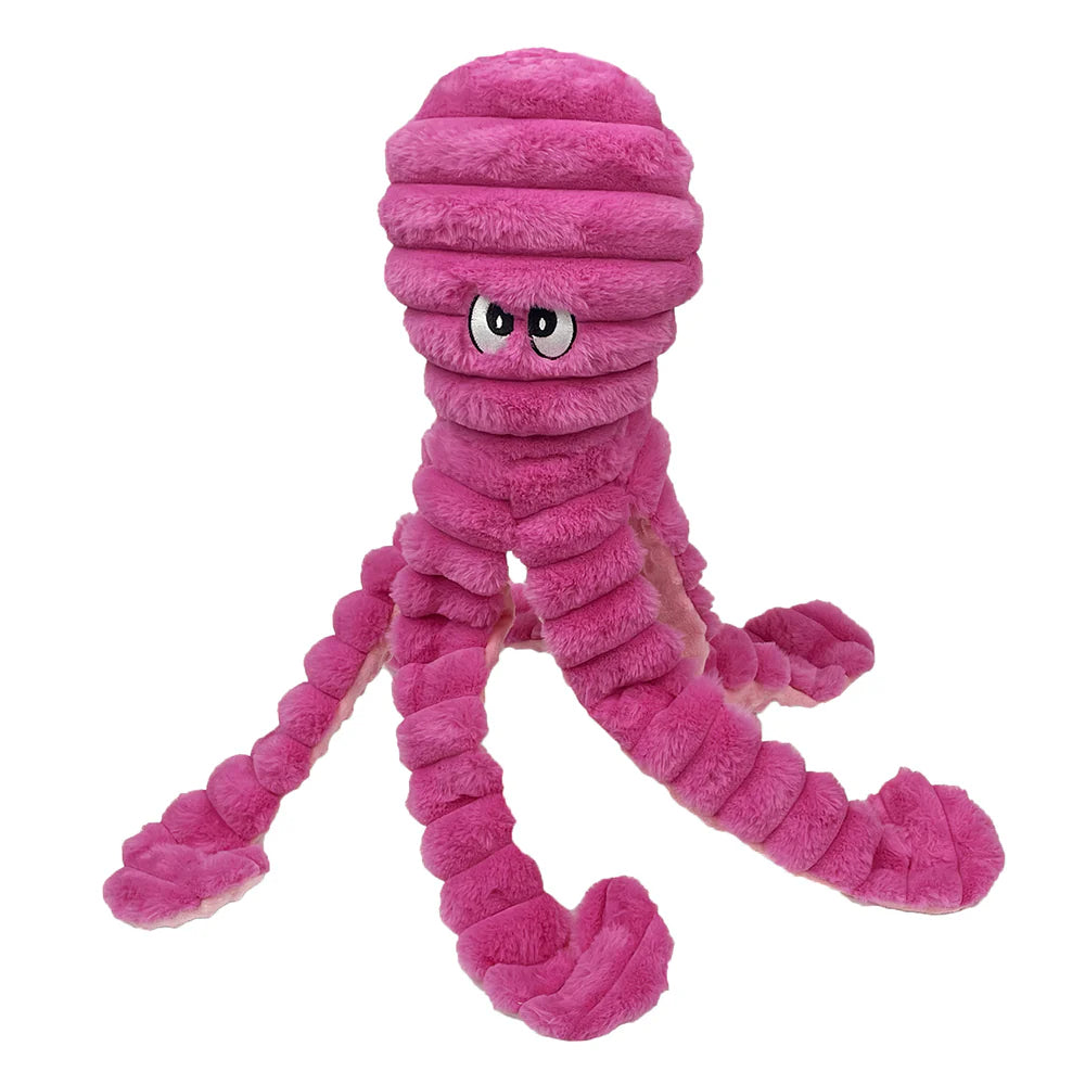 King Octopus Pink Dog Toy