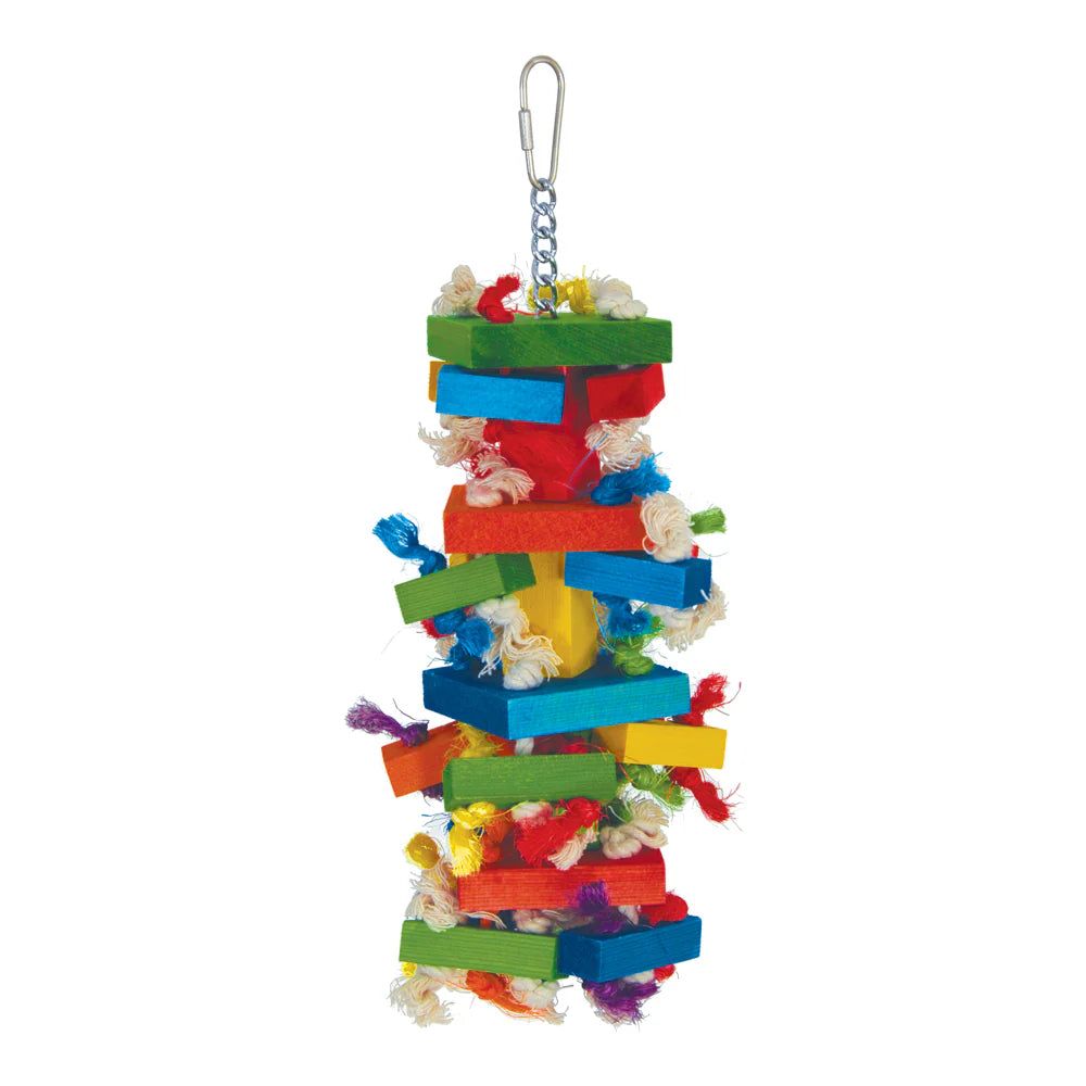 Caitec - Bird Toy Medium Knots N Blocks