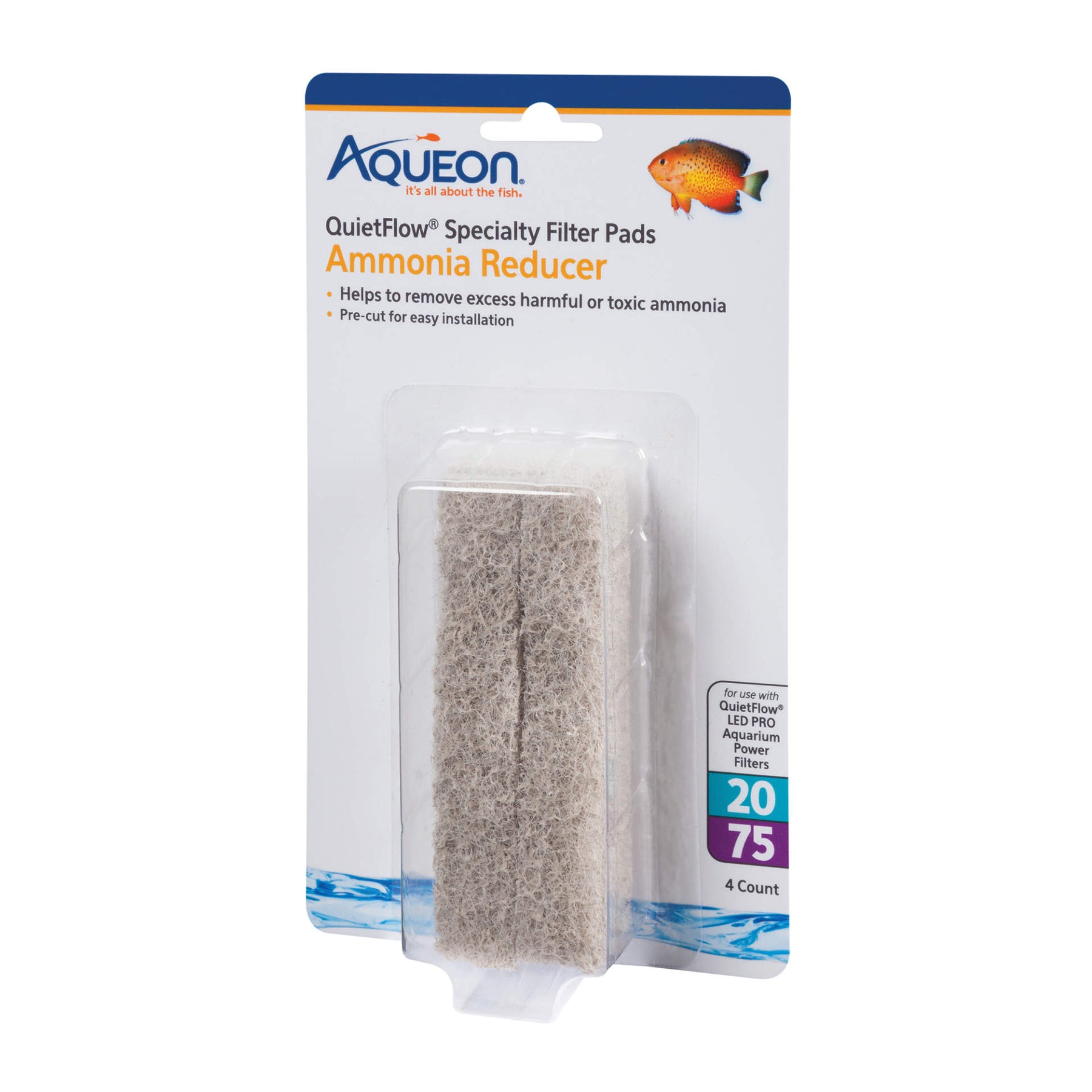 Aqueon - Replacement Specialty Filter Pads Ammonia Reducer