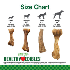 Nylabone - Healthy Edibles Broth Bones Dog Treats Ham Flavored