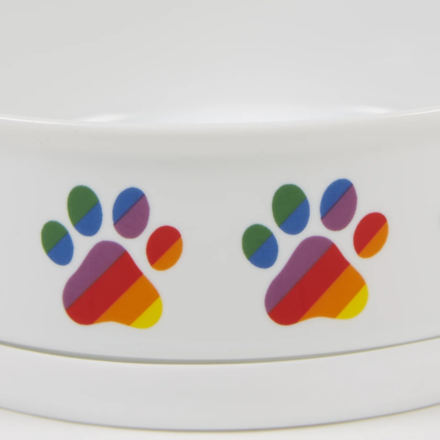 Bone Dry - Rainbow Paw Ceramic Pet Bowl