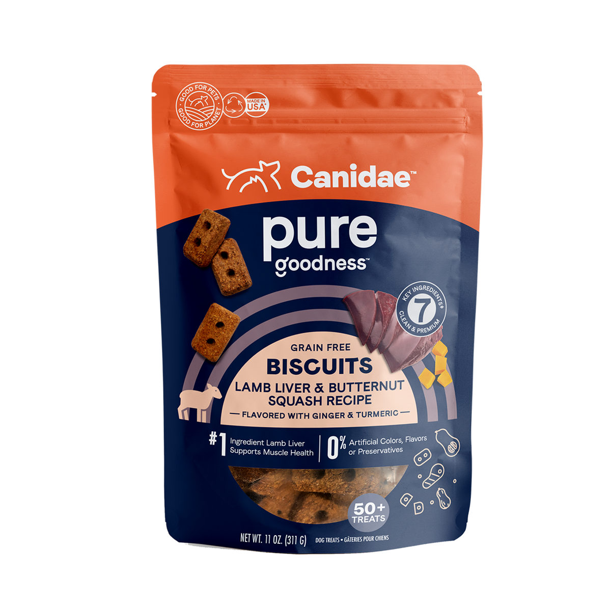 Canidae - Pure Heaven Grain Free Lamb Liver & Butternut Squash Crunchy Dog Treats