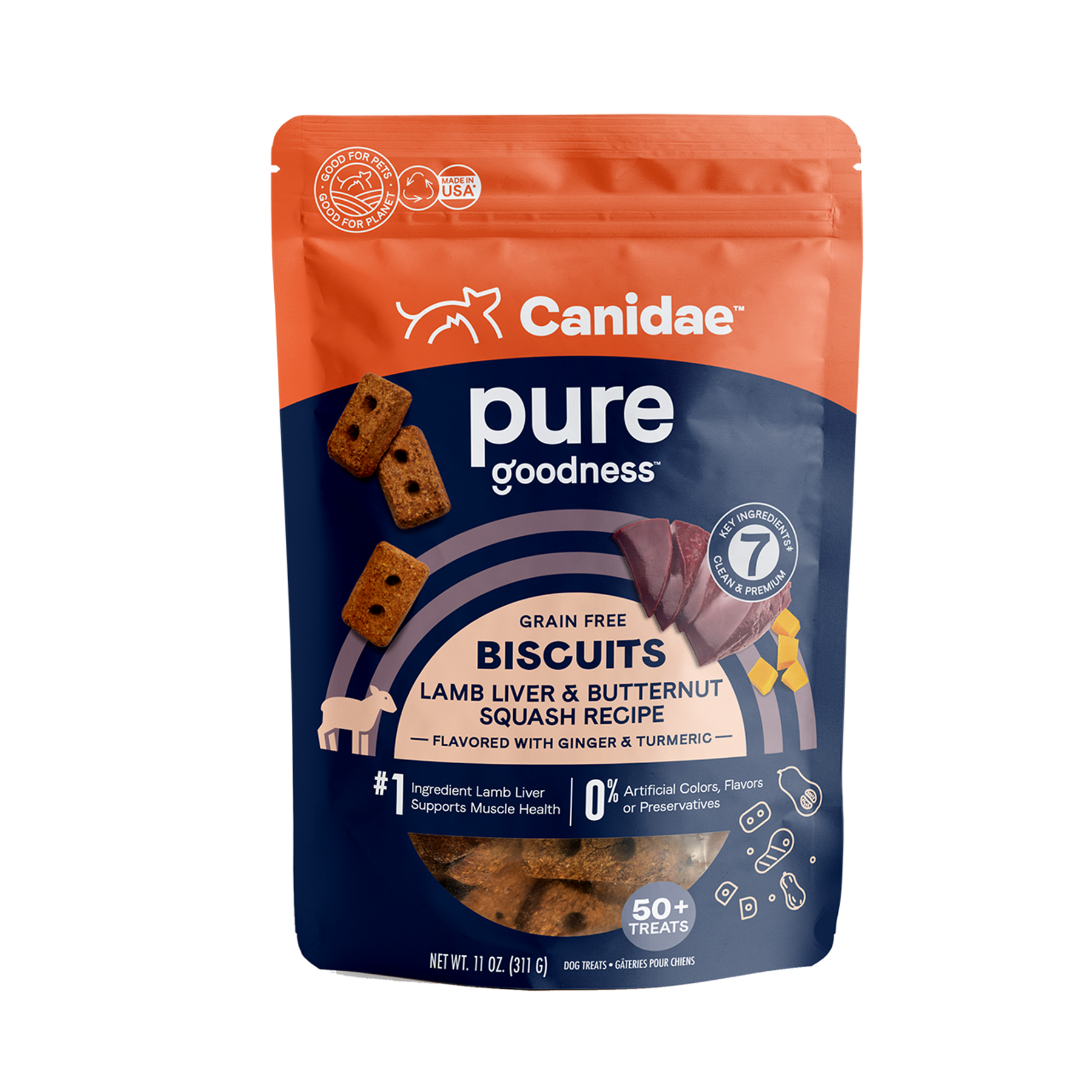 Canidae - Pure Heaven Grain Free Lamb Liver & Butternut Squash Crunchy Dog Treats