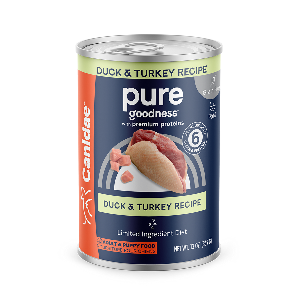 Canidae - All Breeds, Adult Dog Sky Pure Grain Free Duck & Turkey Formula Canned Dog Food