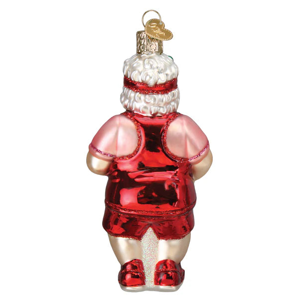 Old World Christmas - Pickleball Mrs. Claus Ornament