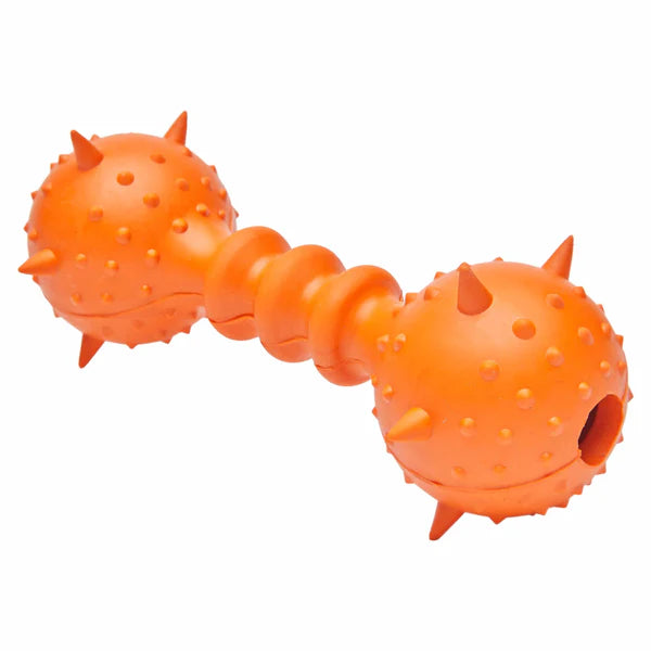 Natural Rubber Dog Chew Spiky Hammer Balls Toy