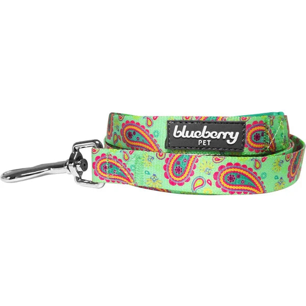 Emerald Green | Paisley Print Dog Leash