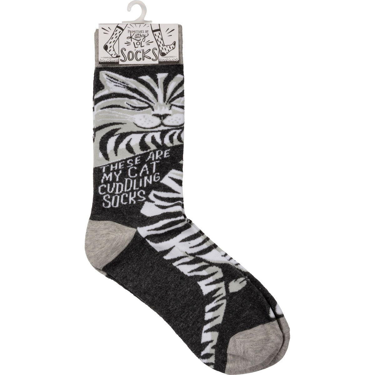 Primitives by Kathy - Socks These are my Cat Cuddling Socks