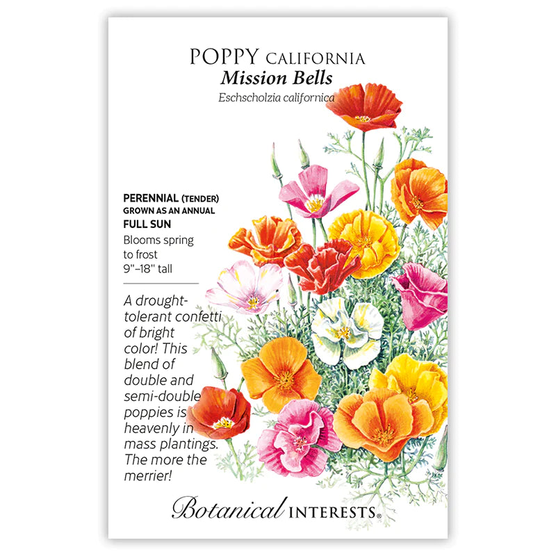 Poppy California Mission Bells Seeds