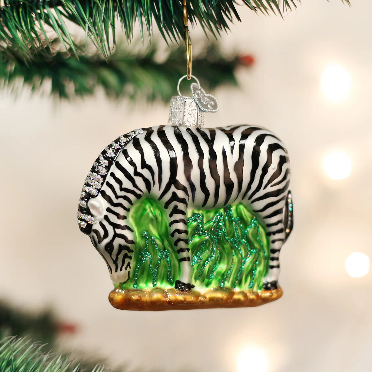 Old World Christmas - Zebra Ornament