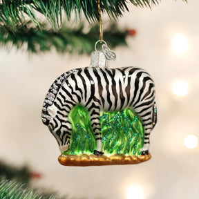 Old World Christmas - Zebra Ornament