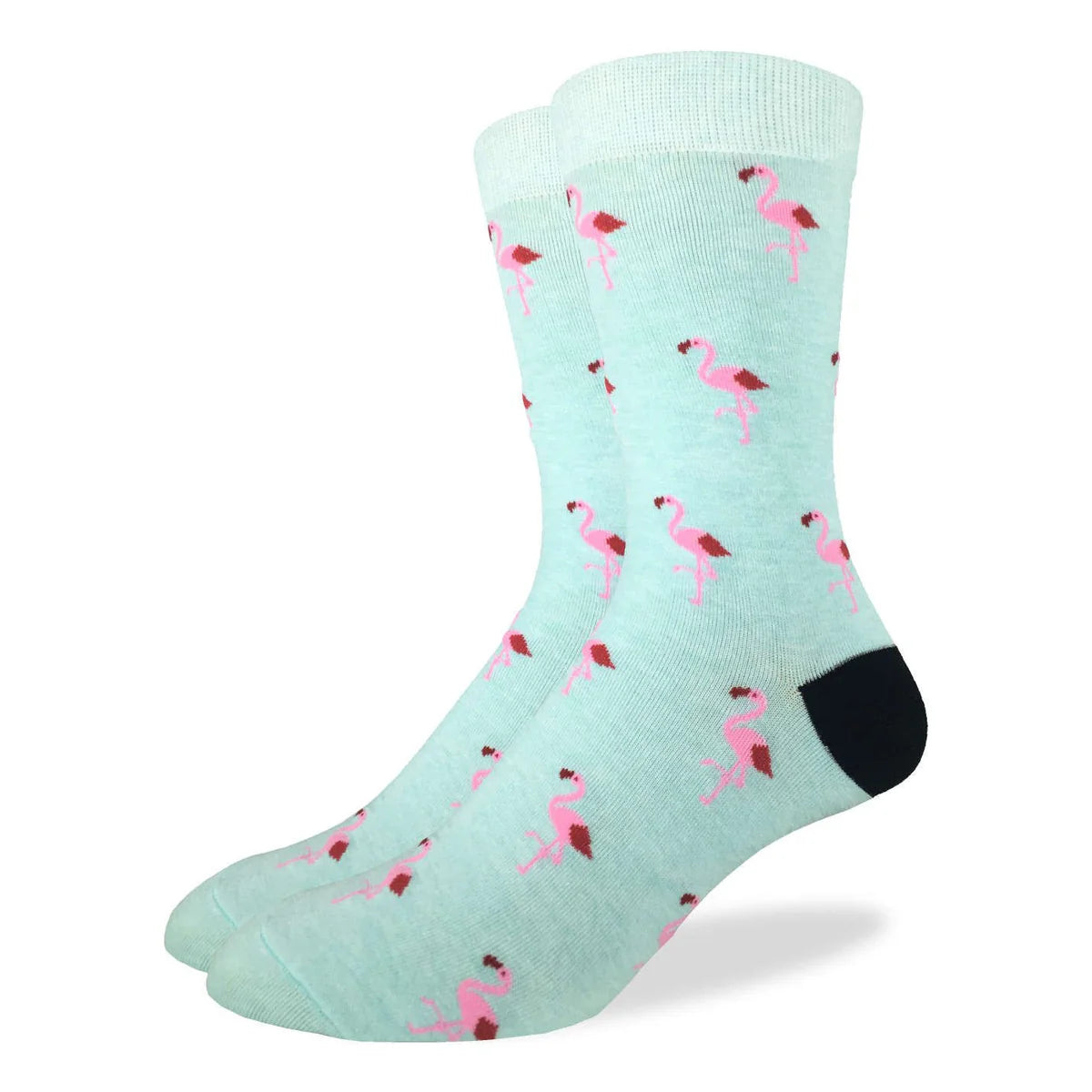 Good Luck Sock - Mint Flamingo Party