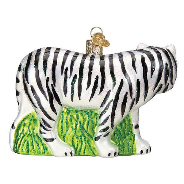 Old World Christmas - White Tiger Ornament