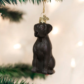 Old World Christmas - Black Lab Sitting Ornament