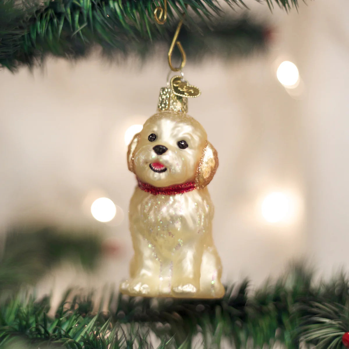 Old World Christmas - Cockapoo Puppy Ornament