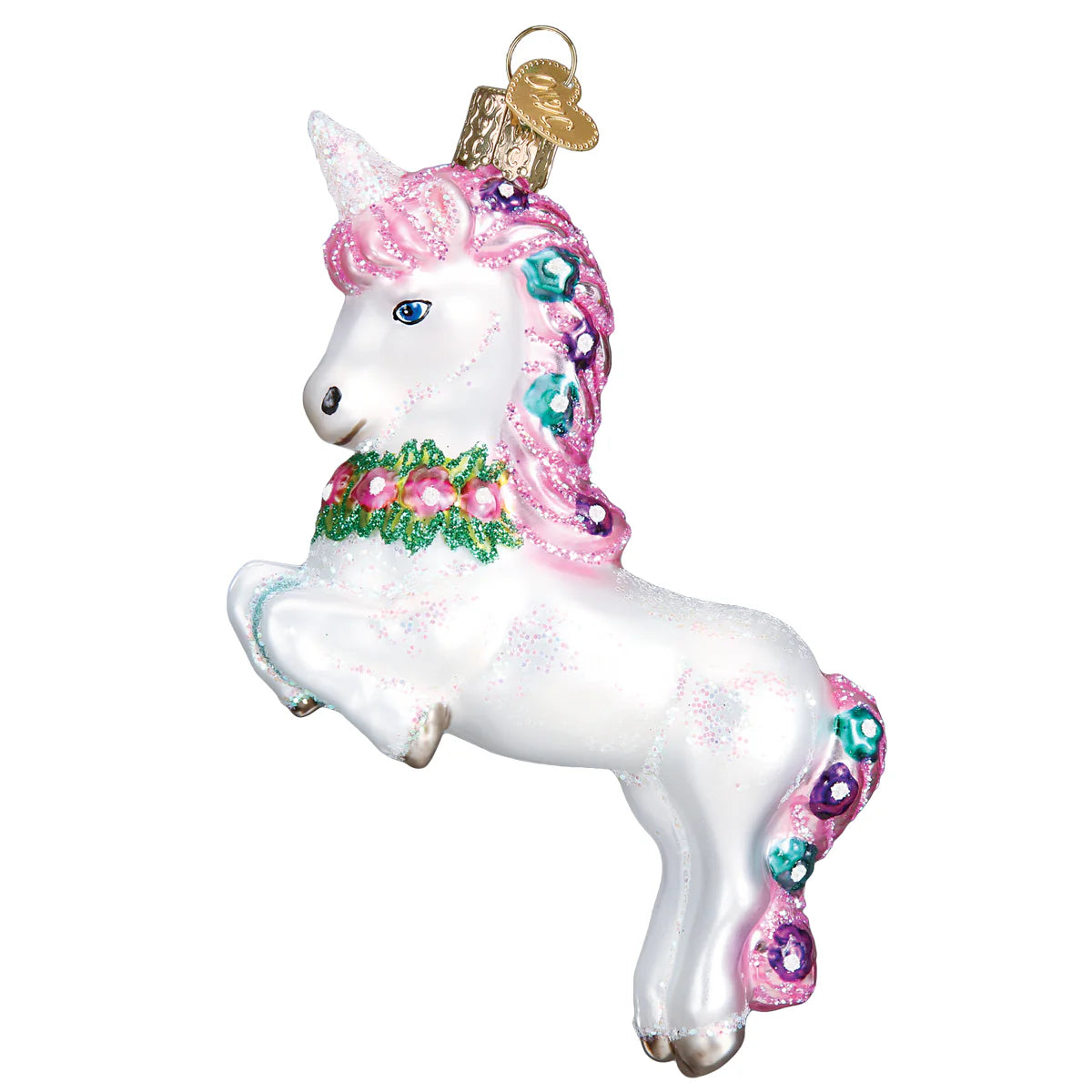 Old World Christmas - Prancing Unicorn Ornament