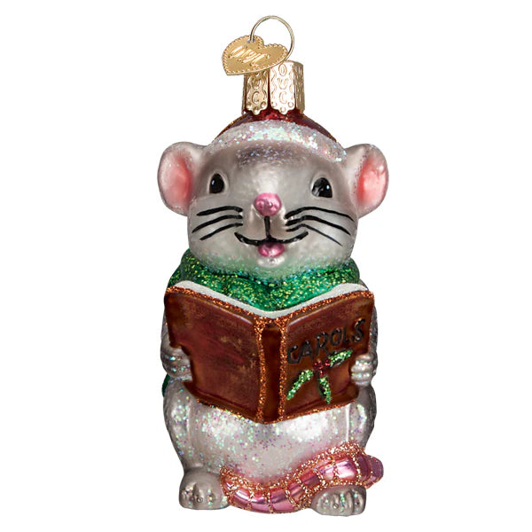 Old World Christmas - Caroling Mouse Ornament