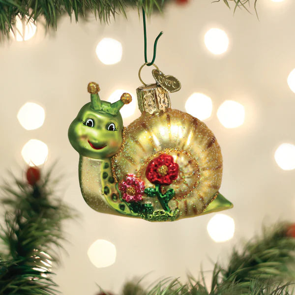 Old World Christmas - Smiley Snail Ornament