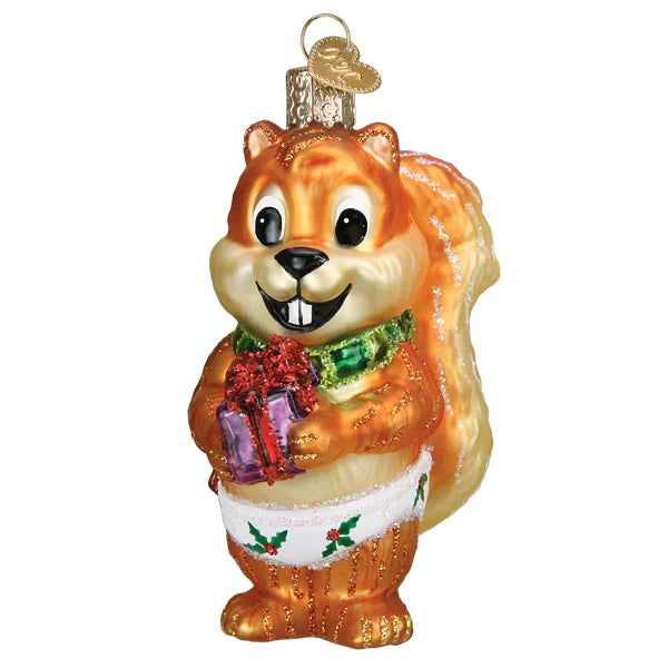 Old World Christmas - Silly Christmas Squirrel Ornament