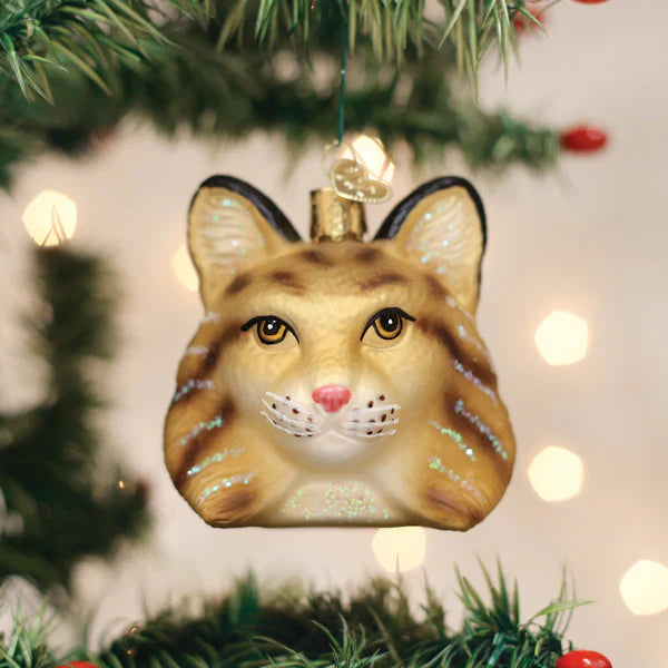 Old World Christmas - Bobcat Head Ornament