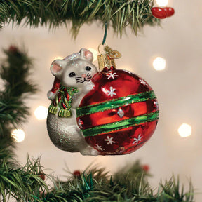 Old World Christmas - Playful Christmas Mouse Ornament