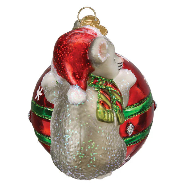 Old World Christmas - Playful Christmas Mouse Ornament