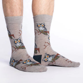 Good Luck Sock - Socks Perching Owls