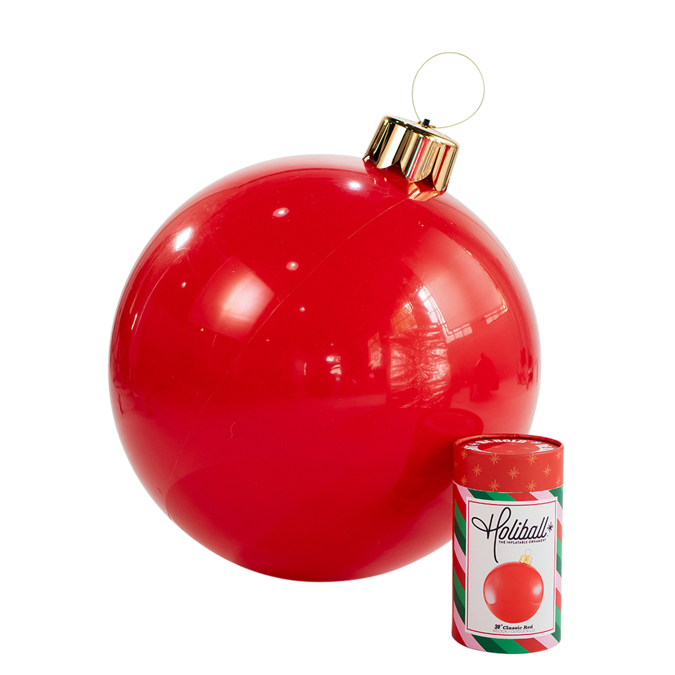 Holiball Inflatable Ornament - Red