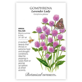 Lavender Lady Gomphrena Seeds