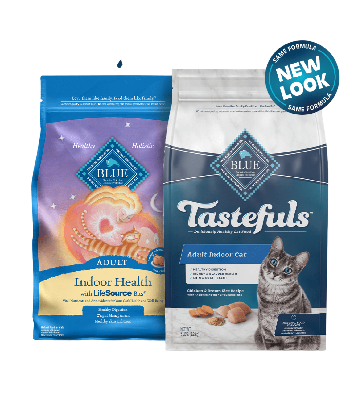 Blue Buffalo Indoor Health - Indoor Breeds, Adult Cat Chicken and Brown Rice Recipe Dry Cat Food