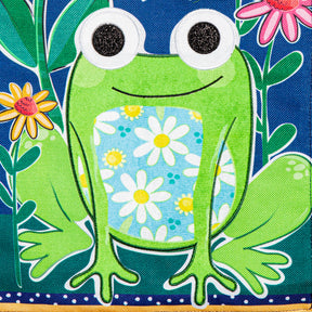 Flag Welcome Friends Frog