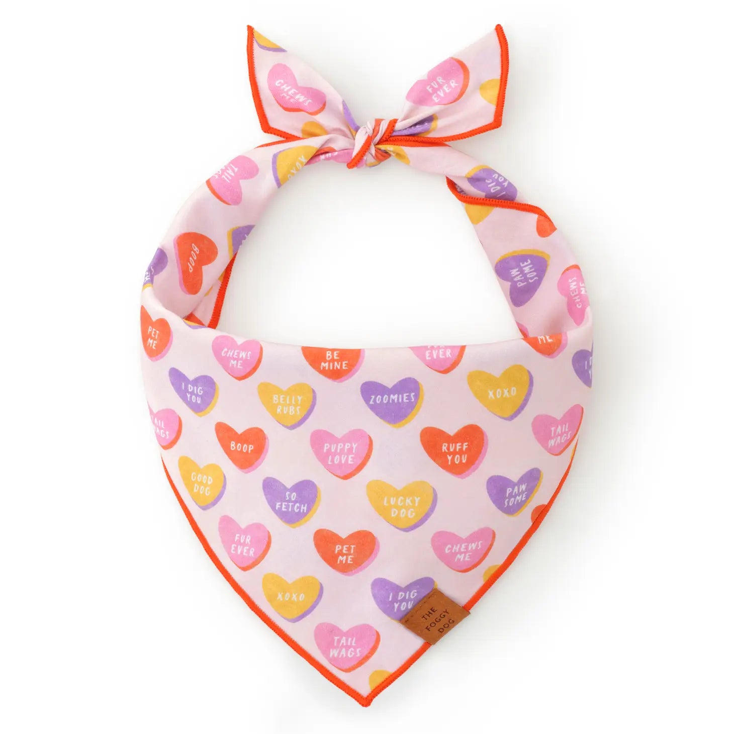 Bandana Dog Candy Hearts