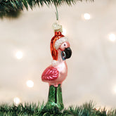 Old World Christmas - Yard Flamingo Ornament