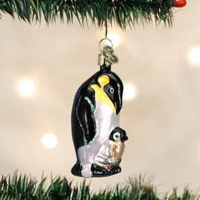 Old World Christmas - Emperor Penguin with Chick