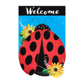 Flag Ladybug Welcome