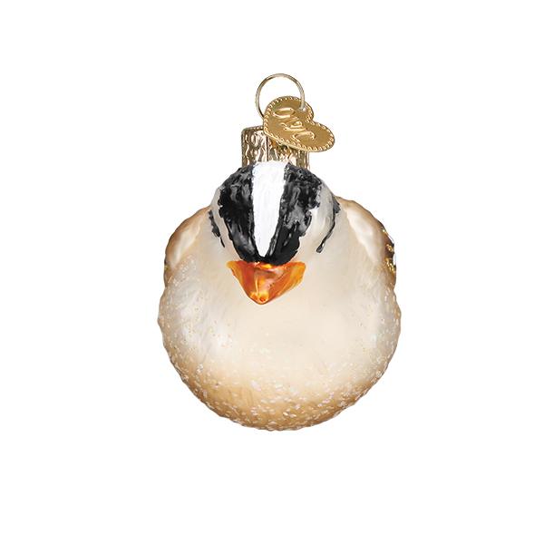 Old World Christmas - White Crowned Sparrow Ornament