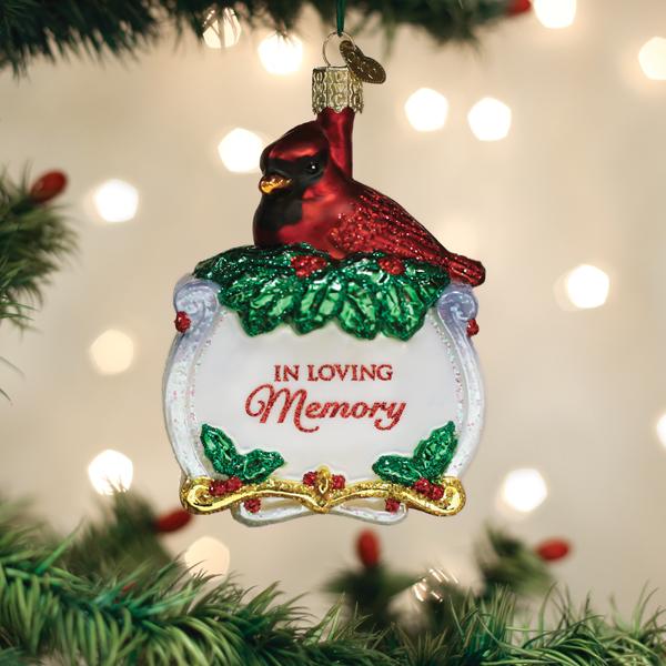 Old World Christmas - Memorial Cardinal Ornament