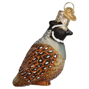 Old World Christmas - Quail Ornament