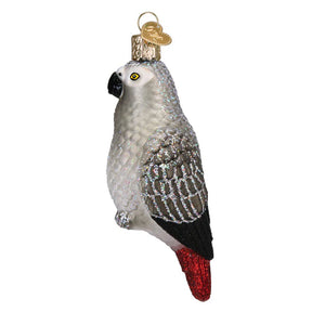 Old World Christmas - African Grey Parrot Ornament