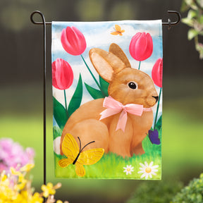 Flag Tulips & Bunny Friend