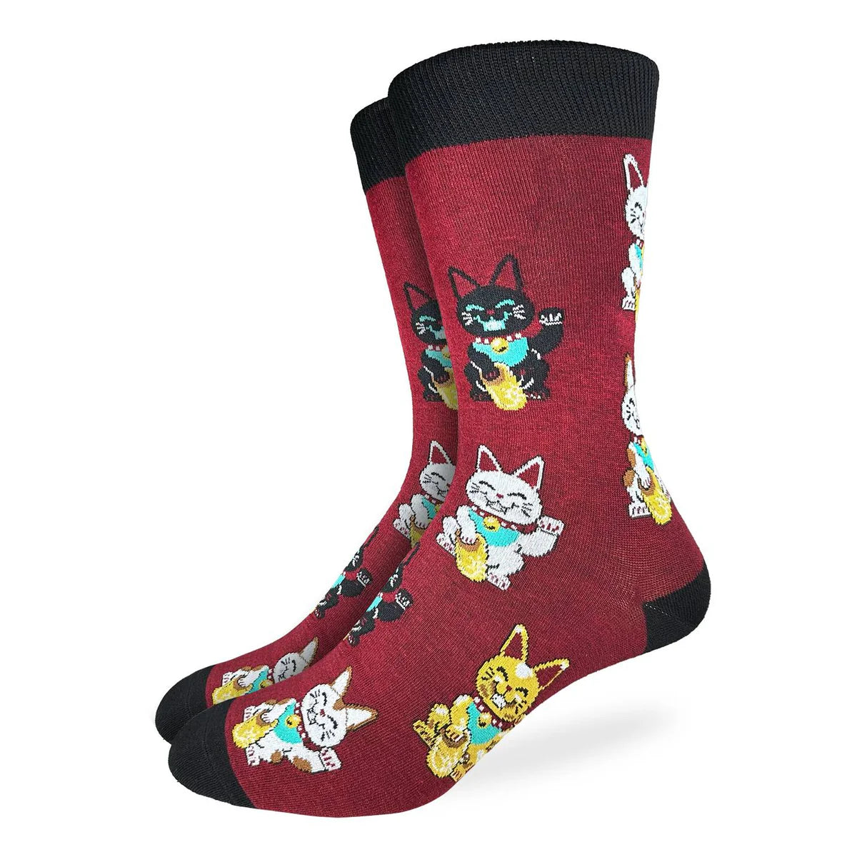 Good Luck Sock - Lucky Waving Cat