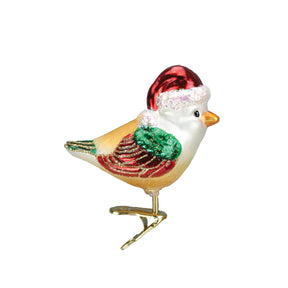 Old World Christmas - Santa Bird Clip-On Ornament