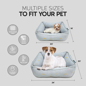 Precious Tails - Pet Bed Cuddler Dog & Cat Ultra-Plush Celestial Design