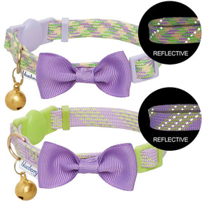 Reflective Striped Cat Collar