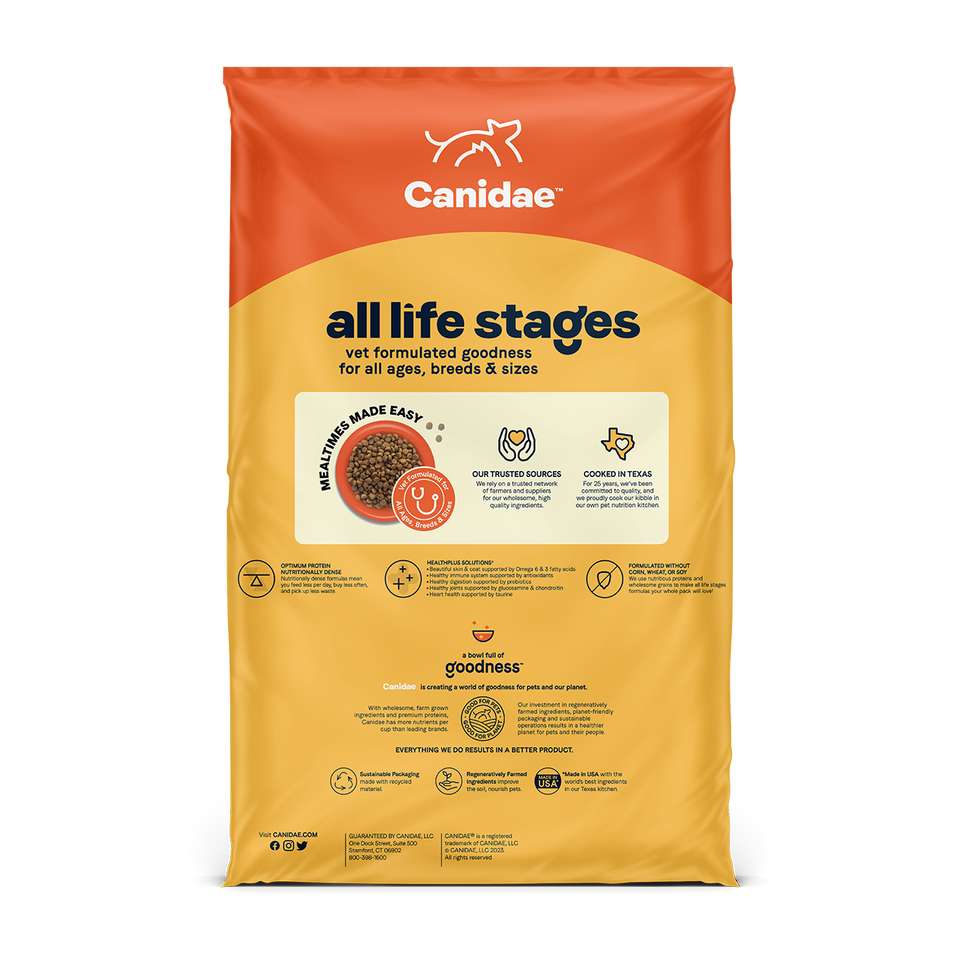 Canidae - All Life Stages, All Dog Breeds Chicken Meal and Rice Formula Dry Dog Food