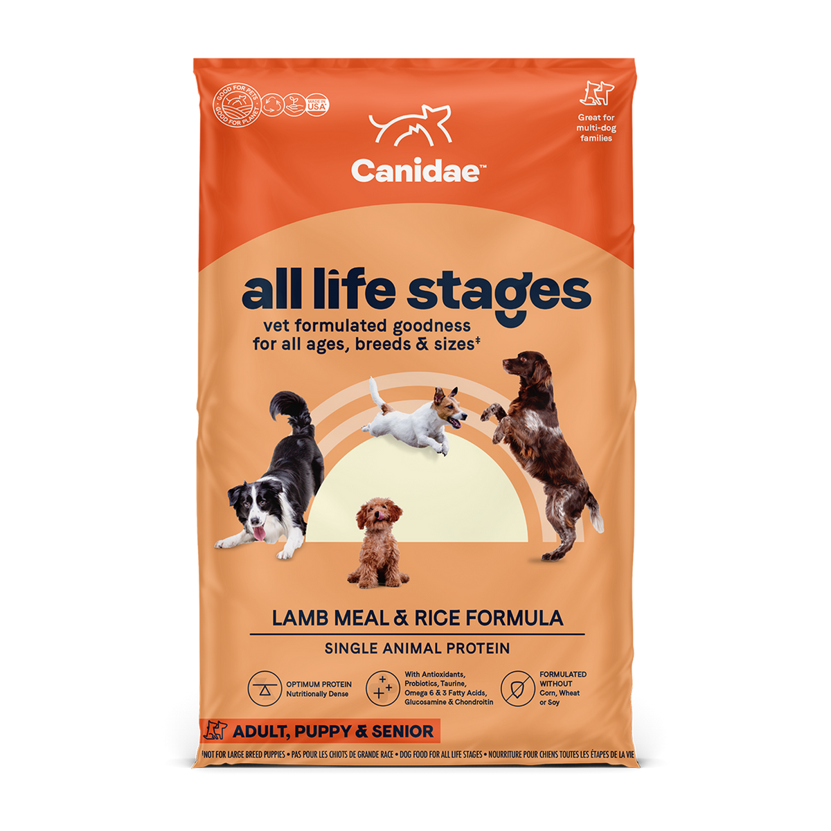 Canidae - All Life Stages, All Dog Breeds Lamb Meal and Rice Formula Dry Dog Food