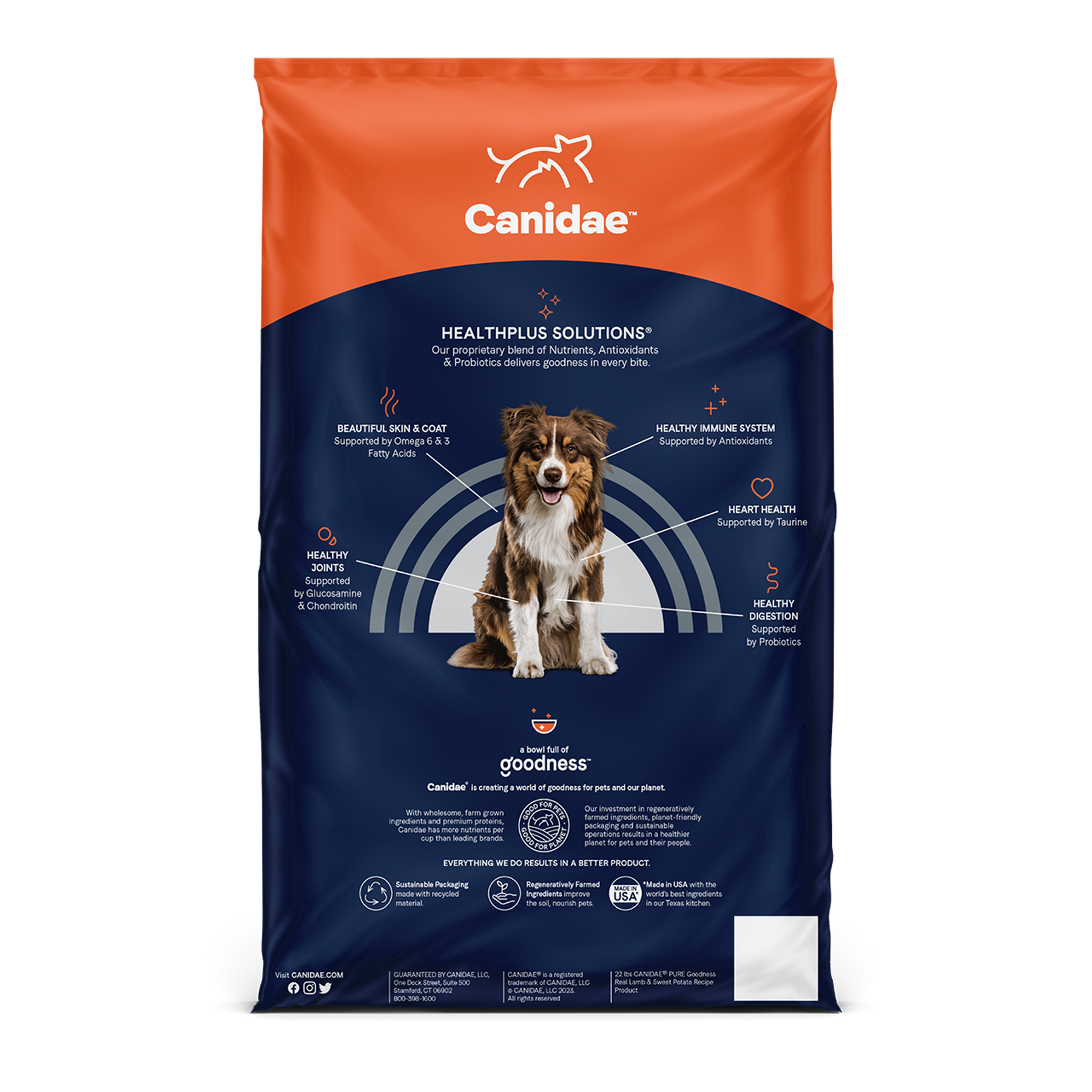 Canidae Grain Free PURE - All Breeds, Adult Dog Real Salmon and Sweet Potato Limited Ingredient Recipe Dry Dog Food