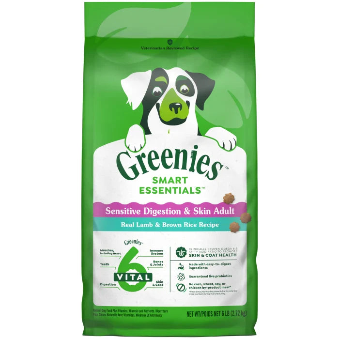 Greenies - Smart Essentials Sensitive Digestion & Skin Dry Dog Food Real Lamb & Brown Rice