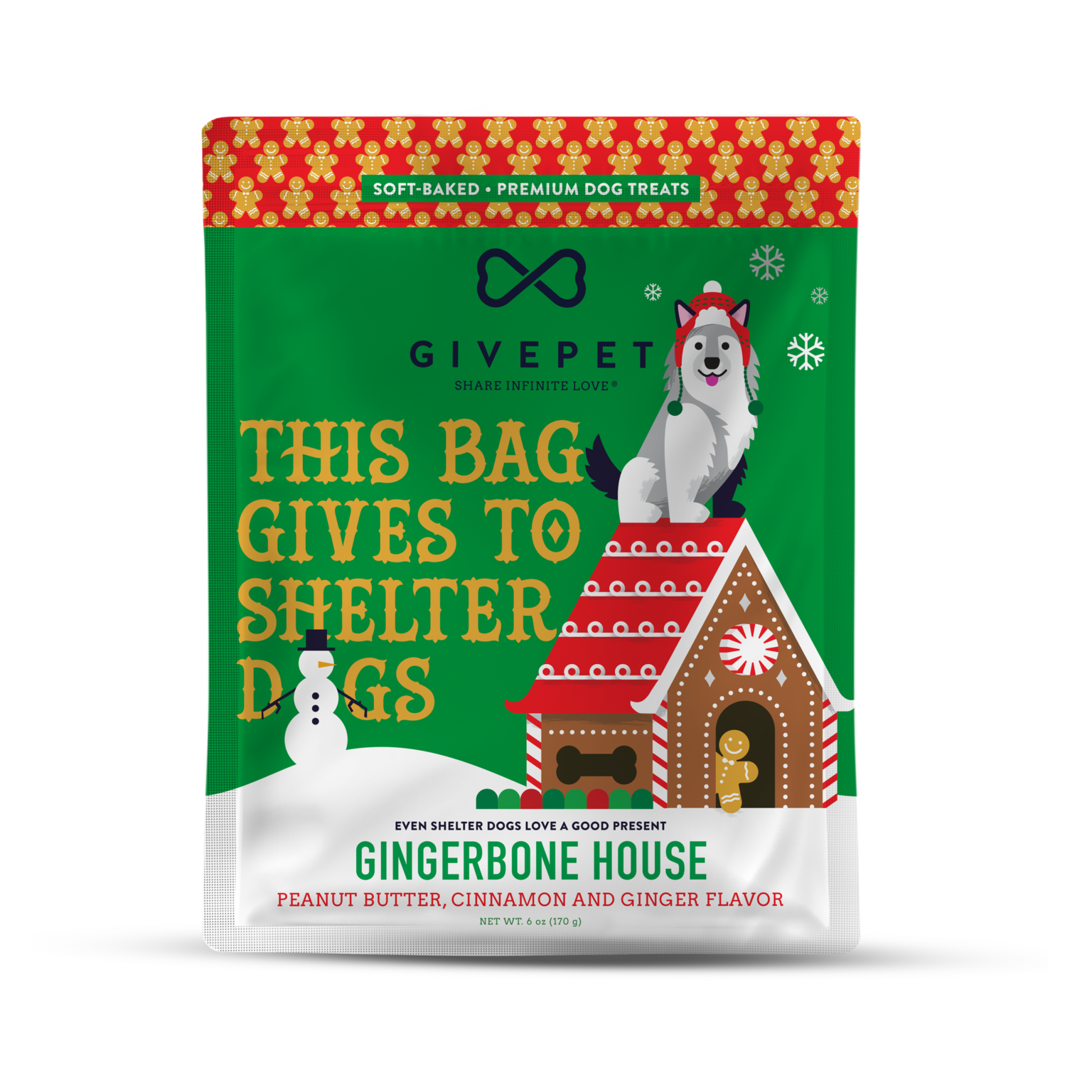 GivePet - Gingerbone House Soft Treat